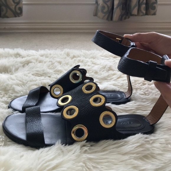 Chloe black leather sandal - Picture 2 of 8